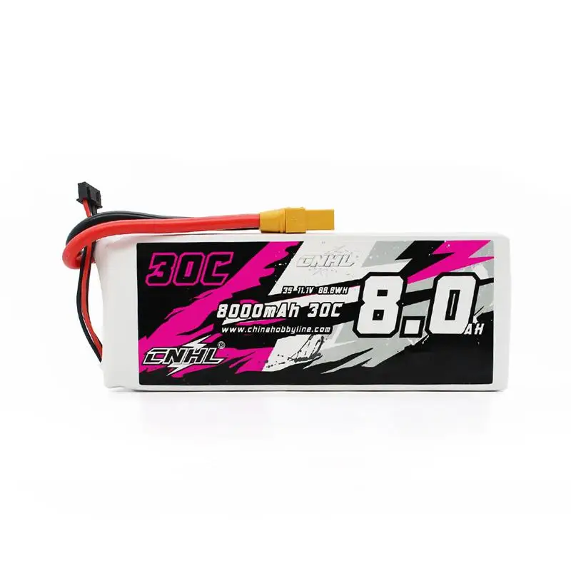 Soft Pack 8000mah 11.1v 3s 30c Lipo Battery with Xt90 Plug