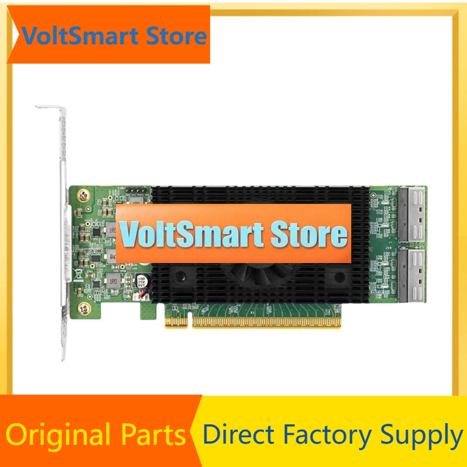 VoltSLRSV9560-2I-PCle5.0 X16 To Internal 2*MCl0 8i Retimer NVMe Expansion Card (Montage M88RT51632 Based)