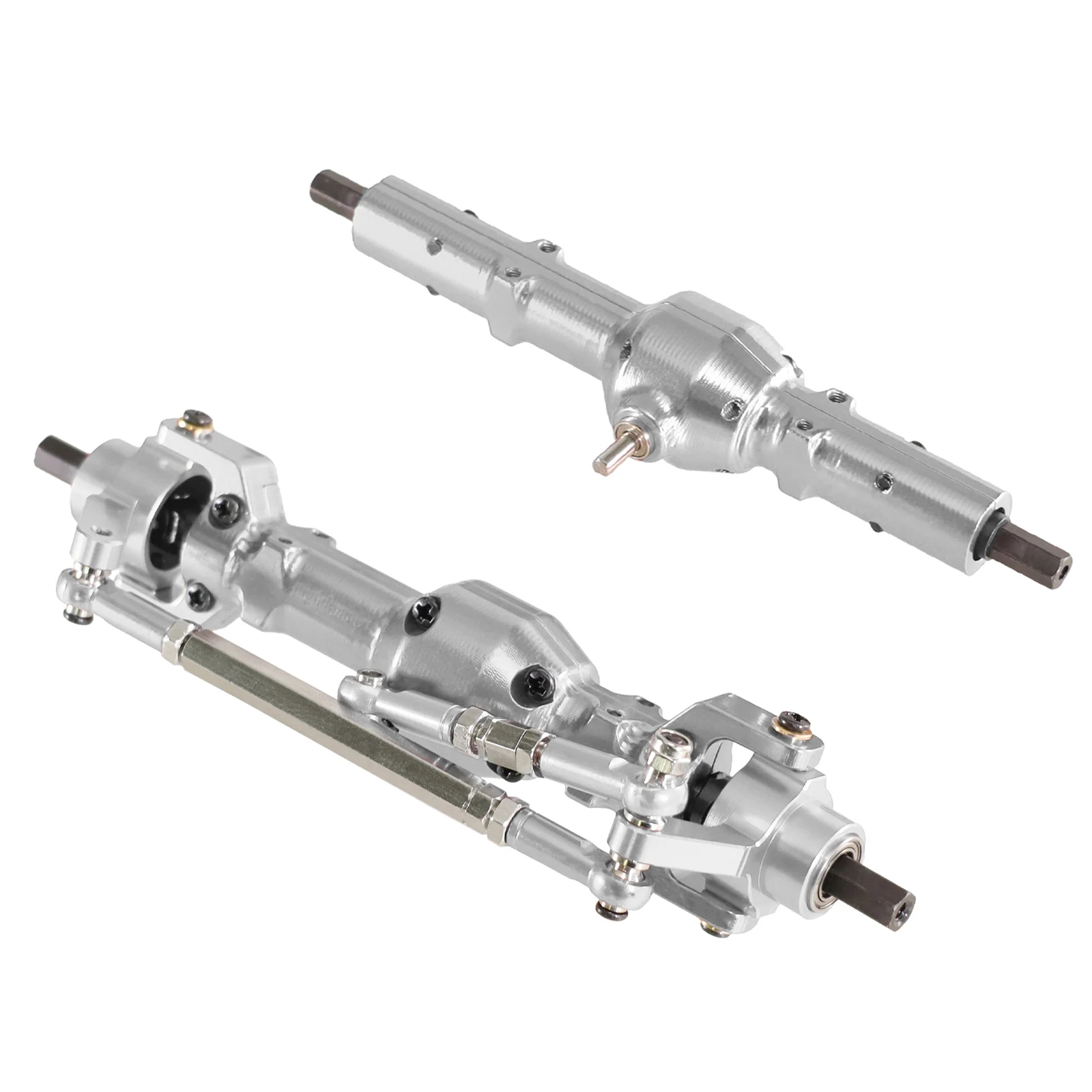 

Metal Upgrade Accessories Front and Rear Axle Assembly For WPL C14 C24 FAYEE JJRC 1/16 Remote Control Car