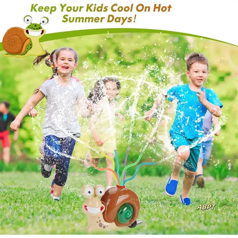 

Cartoon Snail For Summer Water Sprinkler Garden Lawn Spray Backyard Pool Party Sprays Fun