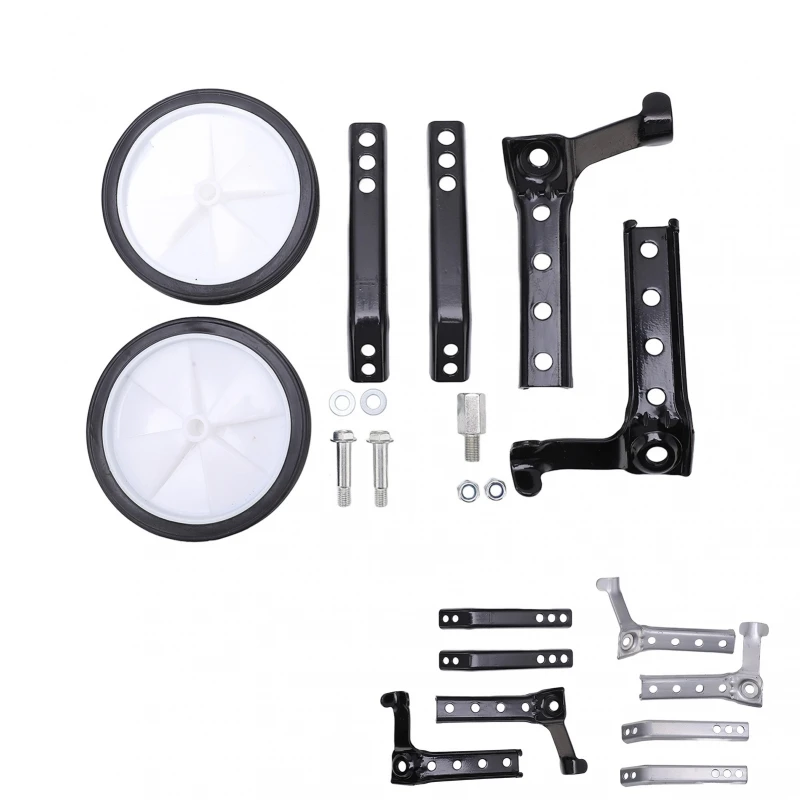 AliExpress NONE Bicycle Training Wheels Adjustable Steel Plastic Riding Auxiliary Support Wheels Set for 18 to 24inch Children Bike