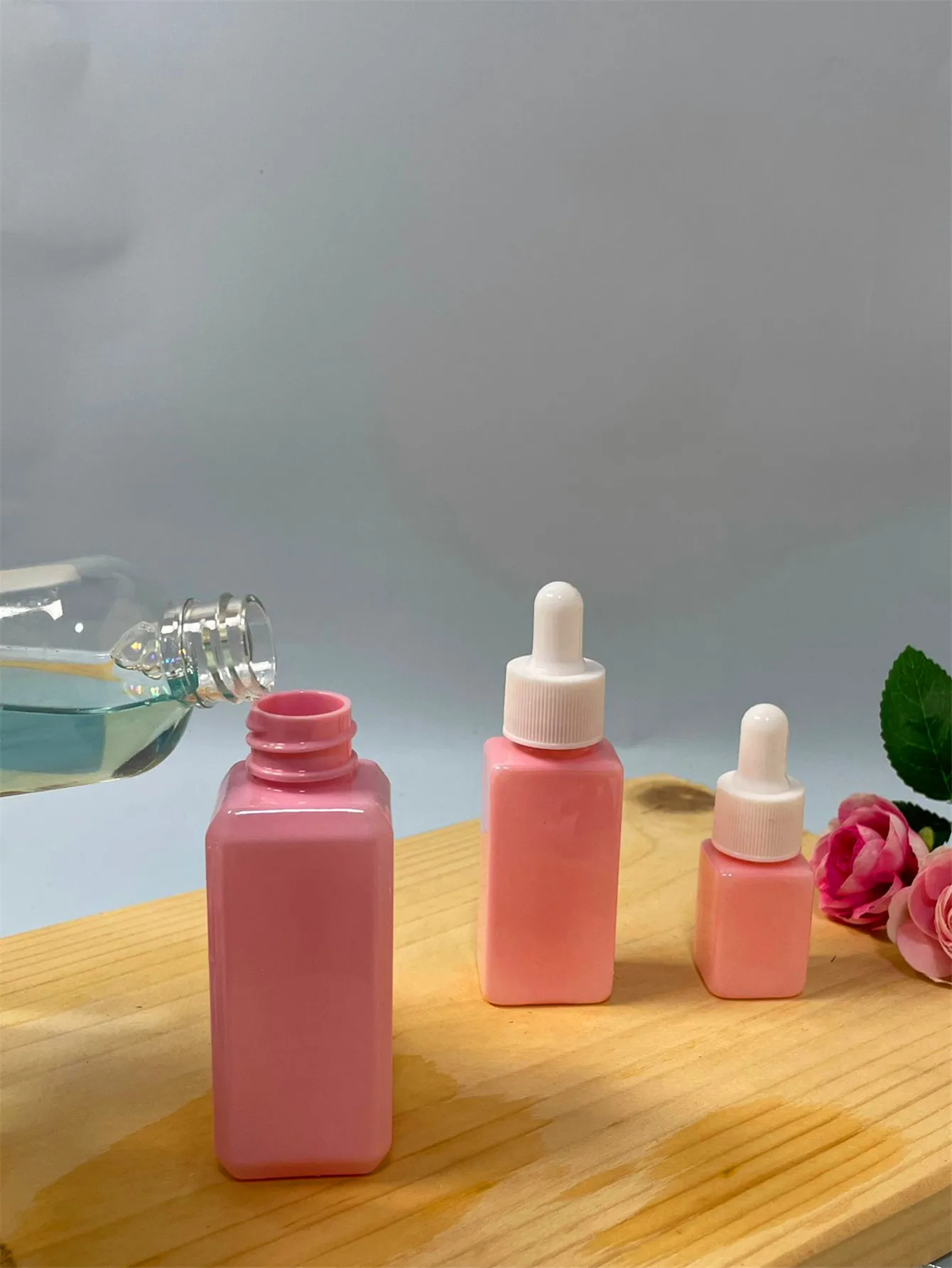 Essential oil dropper bottle 30ML 50ML pipette 1PCS cosmetics sample perfume cosmetics liquid container,with dropper