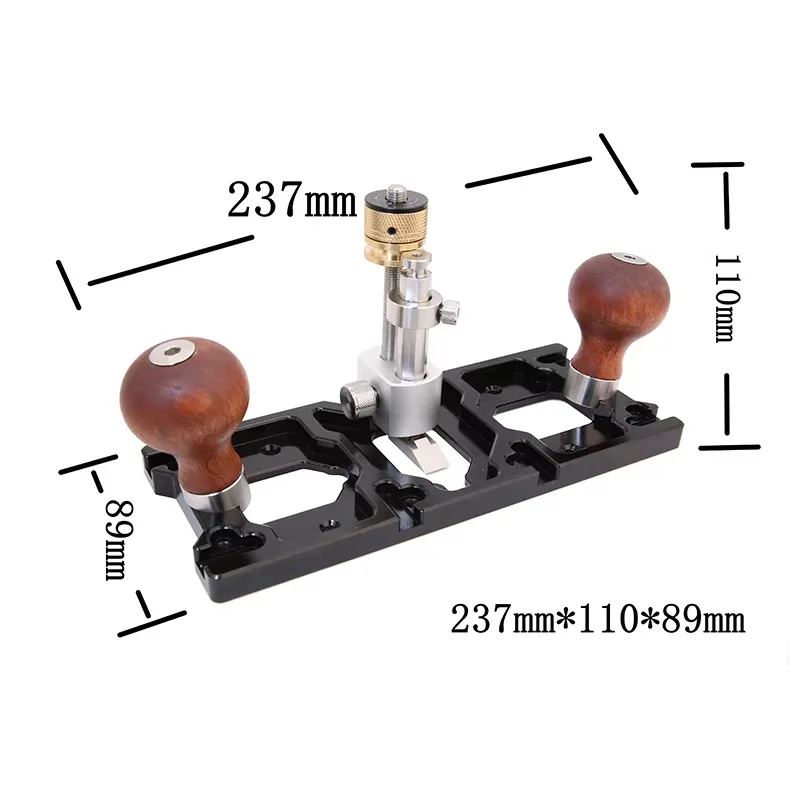 HD-39 Clear-Base Planer Depth Adjustment With Backrest Multi-Function Cutting Hand Tool Woodworking Processing Smooth Surface