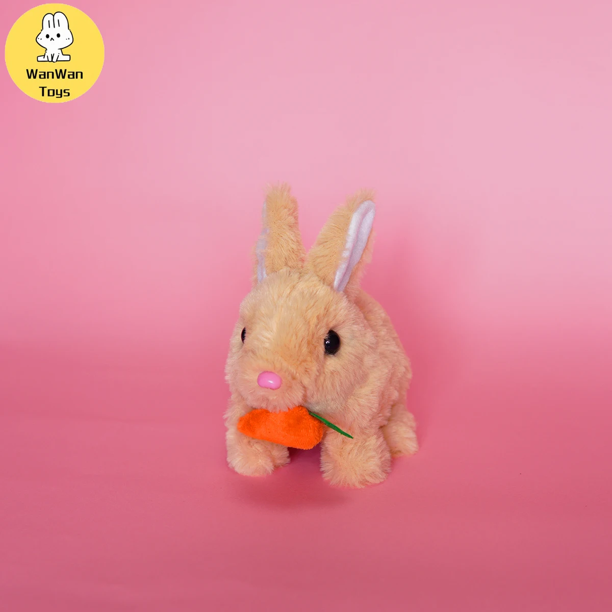 WanWanToys Carrot Rabbit Electric Plush Toy Carrot-eating Rabbit Toy for Men and Women Children Holiday Birthday Gift Party Gift