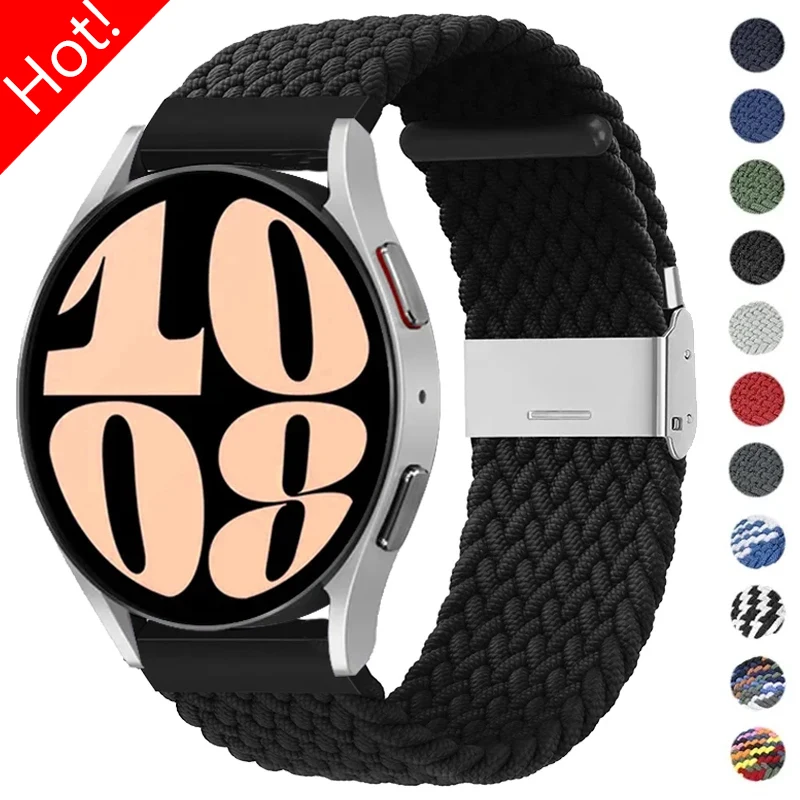 

20mm 22mm Elastic Nylon Solo Loop Band for Samsung Galaxy Watch 4 5 Active 2 Gear S3 Strap for Huawei Watch 4 3Pro GT2 Wristband