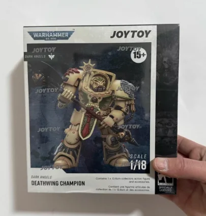 

【FS】JOYTOY Warhammer 40K Scale 1/18 Action Figure Dark Angels Deathwing Champion Model Toy Gift