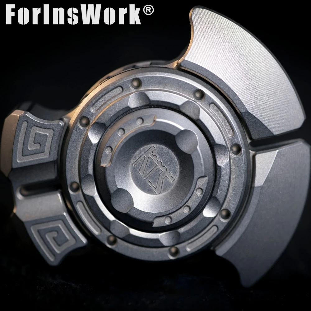 KTS Pangu Sun God Spinner EDC Fidget Toy Decompression Finger Top Zirconium Adults Gift Anxiety Toys