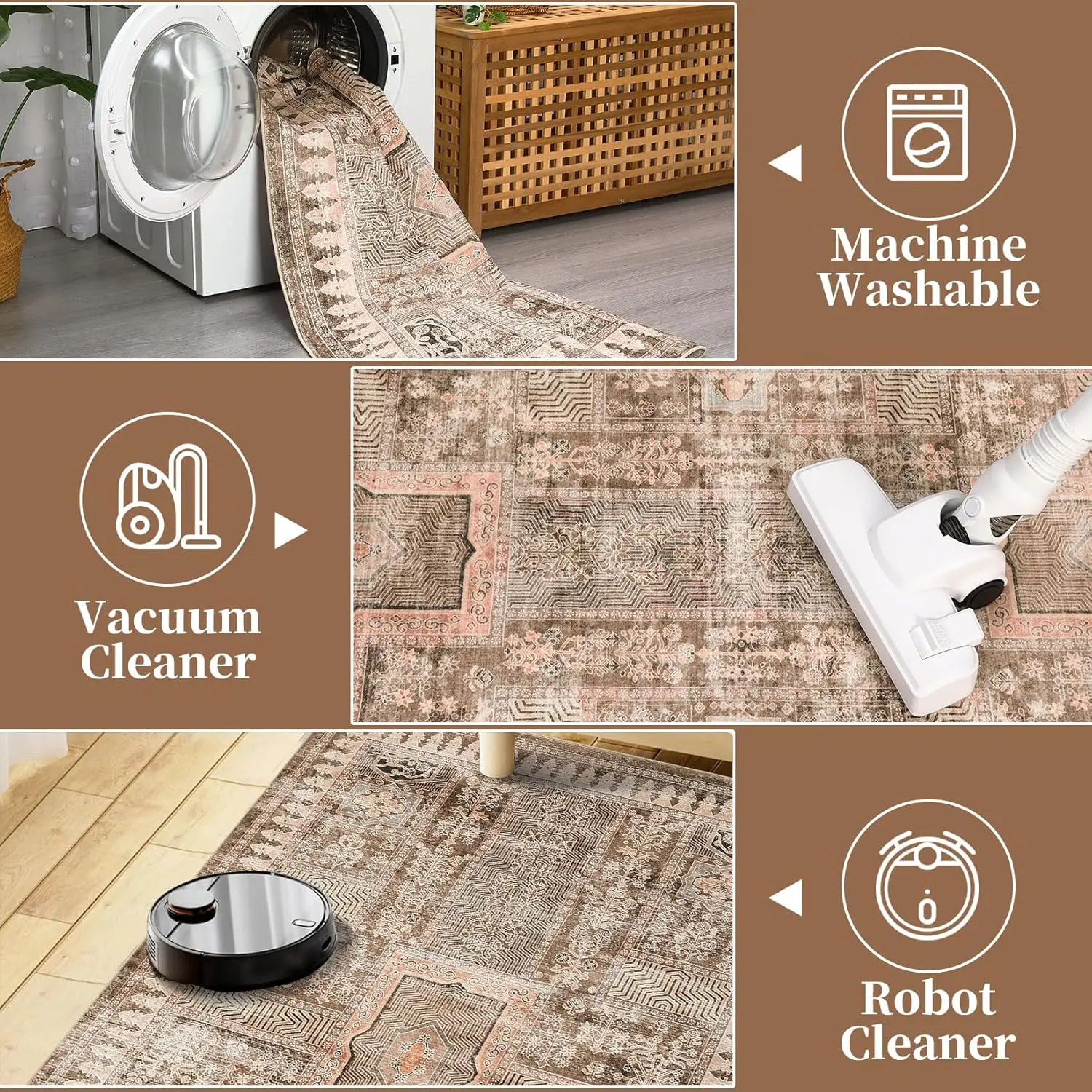 سجاد منطقة قابل للغسل سجاد كبير لغرفة المعيشة سجادة مضفرة حديثة مطبوعة غير قابلة للانزلاق غطاء أرضية داخلي سجادة لغرفة النوم #5