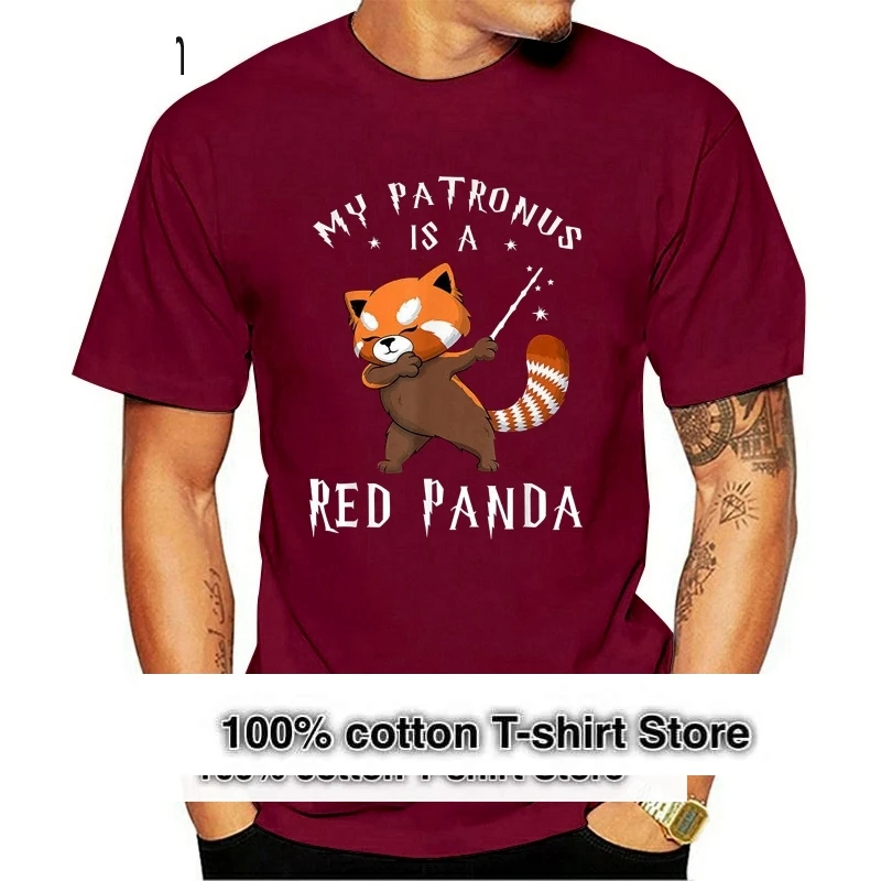 

My Patronus Is A Red Panda Shirt Gift For Panda Lover Gift T-Shirt Loose Size Tee Shirt