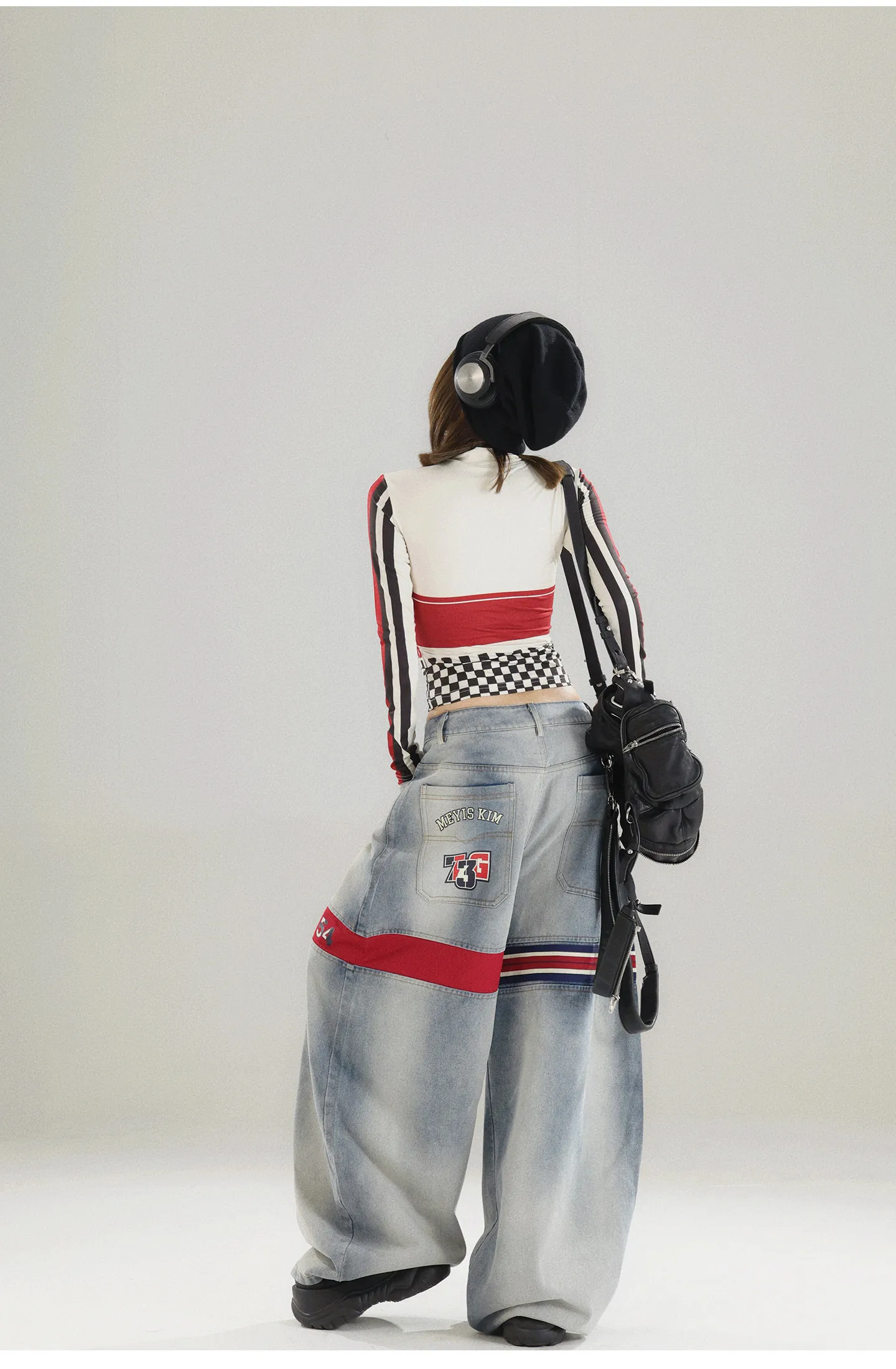 Frühlings- und Herbst-T-Shirt mit personalisiertem Aufdruck, langärmelig, kurz, trendig, modisch, aus Jersey, für Damen, zum Motorradfahren geeignet, personalisiert. – Detail 3