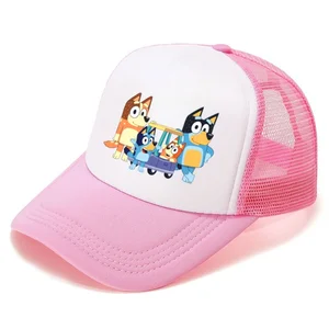 Bingoes Bluey-Bonés de beisebol infantil, chapéu repicado para meninos e meninas, figura anime, acessórios para desenhos animados, presente de aniversário, moda verão 8 principais vendas boneco beisebol - №6