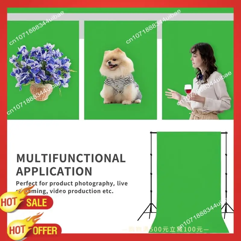 

B47C Зеленый фон с твердым фоном, неглянцевый складной экран высокой плотности для фотостудии, для видеосъемки, 3X2 м