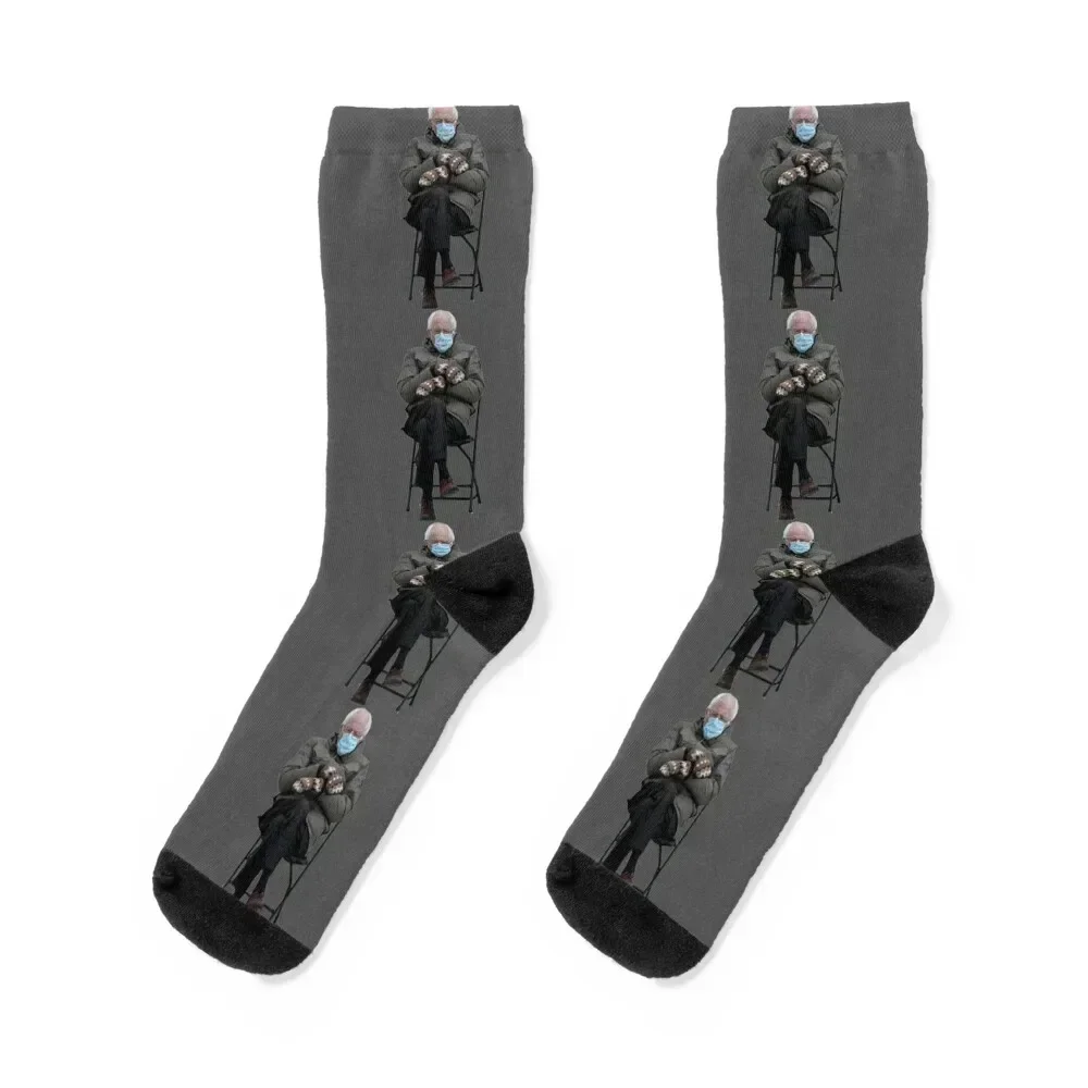 

Bernie at the Inauguration Socks with print Climbing retro floral Women's Socks Men's