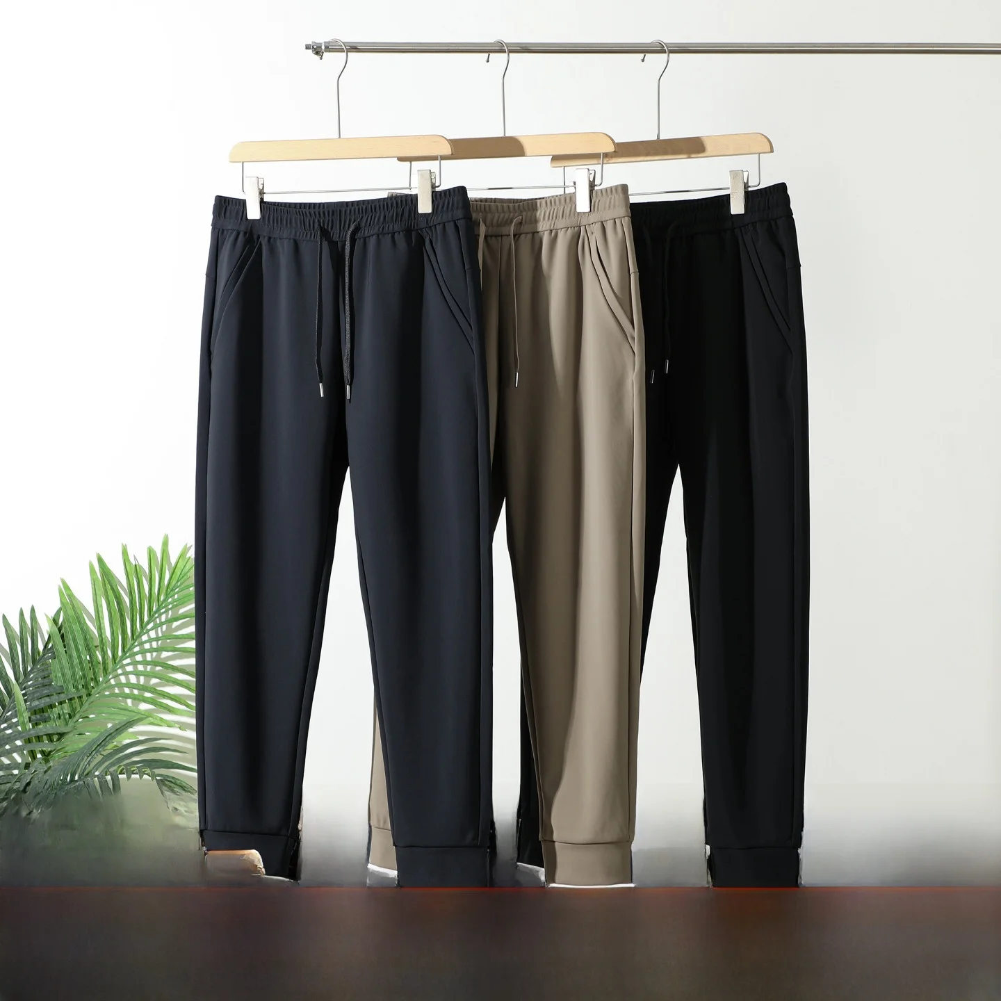 

aphene самонагревающиеся мужские мягкие водонепроницаемые повседневные брюки с пятью доказательствами, удобные прямые брюки со средней талией