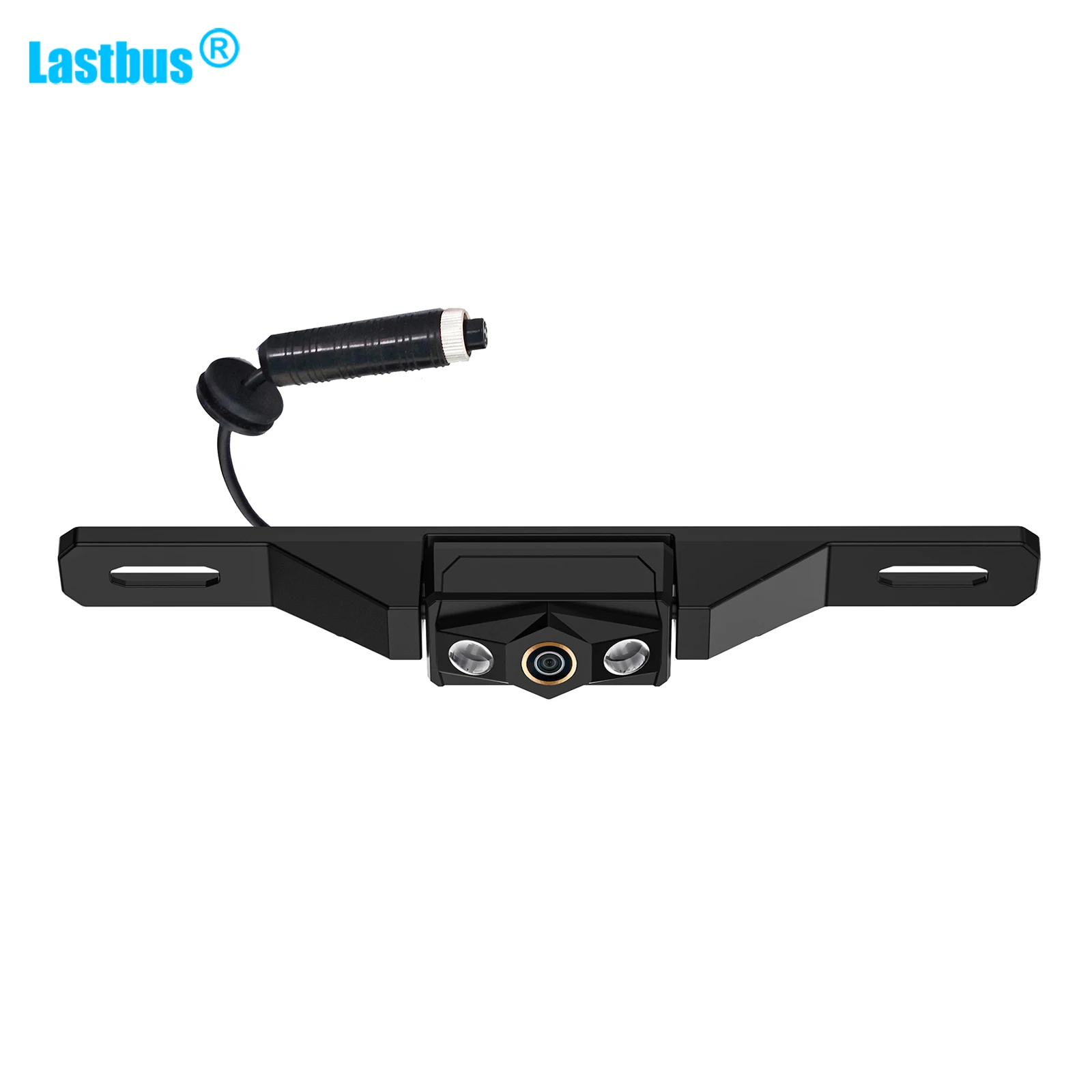 

Lastbus 4 PIN License Plate AHD 1080P Rear View Backup Reversing Camera 2 IR LEDs Night Vision Waterproof For Rv Truck Car SUV