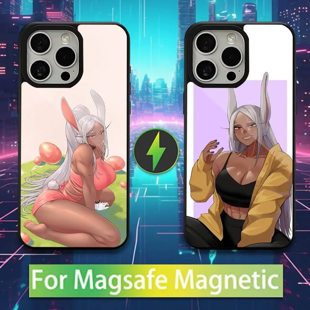 

R-Rumi U-Usagiyama M-Mirko Phone Case For iPhone 16,15,14,13,12,11,Pro,Max,Plus,Mini,Magsafe,Magnetic Wireless Charging Case