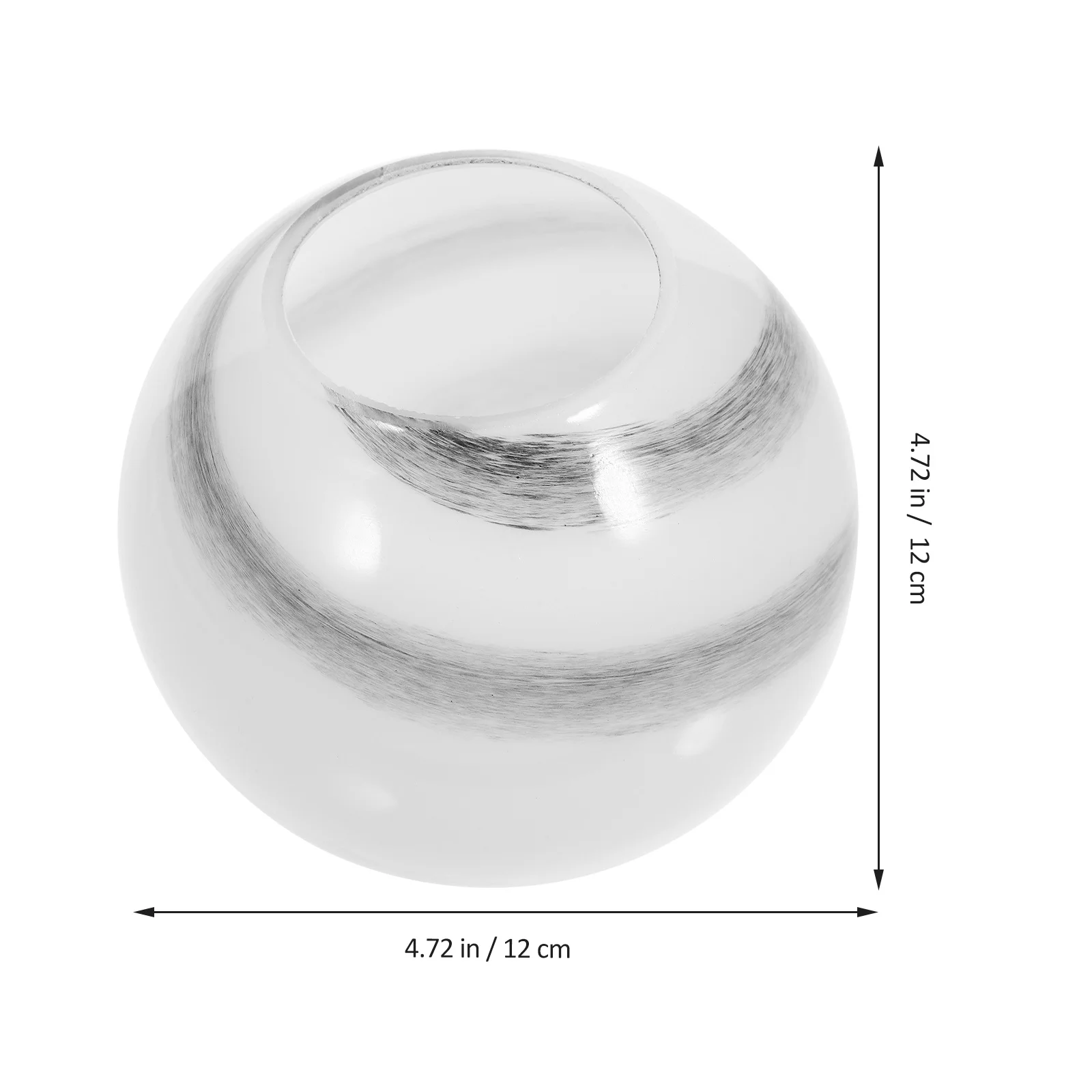 غطاء مصباح معلق على شكل كرة أرضية لاستبدال أباجورة السقف والزجاج المزخرف الشفاف #3