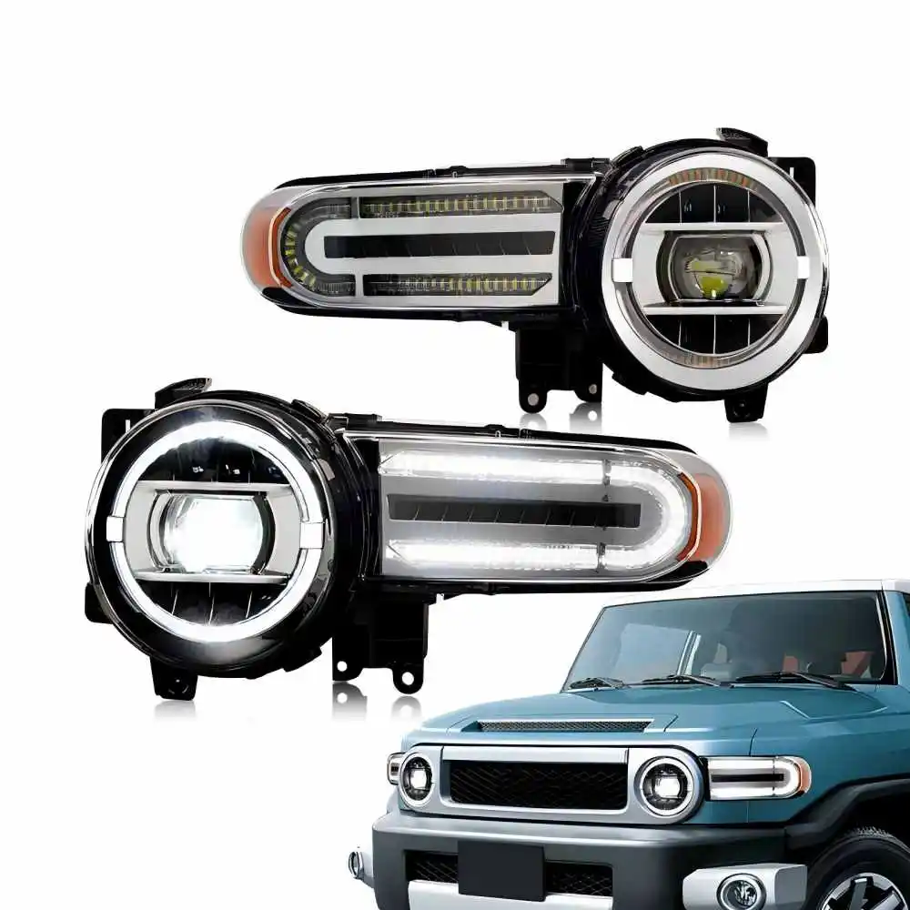 

Светодиодные фары для Toyota FJ Cruiser 2007-2020 DRL динамический указатель поворота