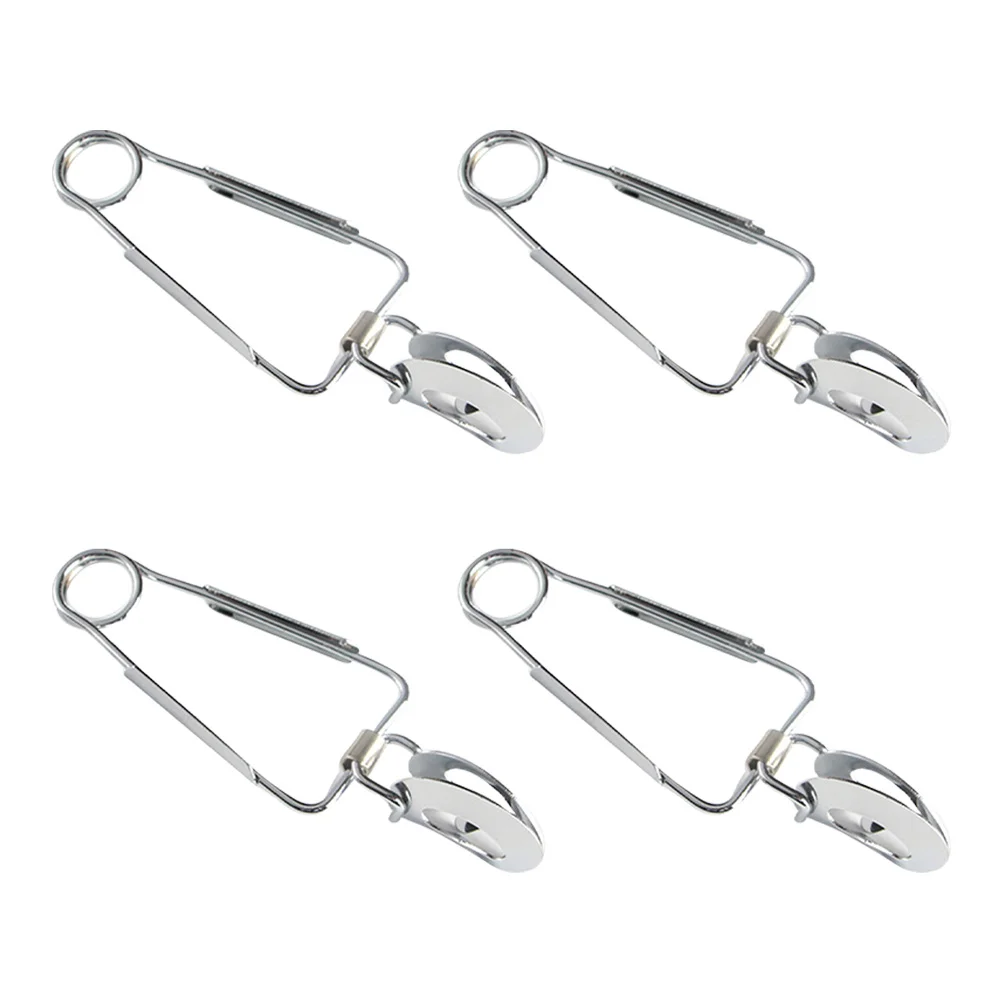 4 Pcs Stainless Steel Conch Clip Serving Escargot Picking Tongs Snail Tableware Food Shellfish Mini for