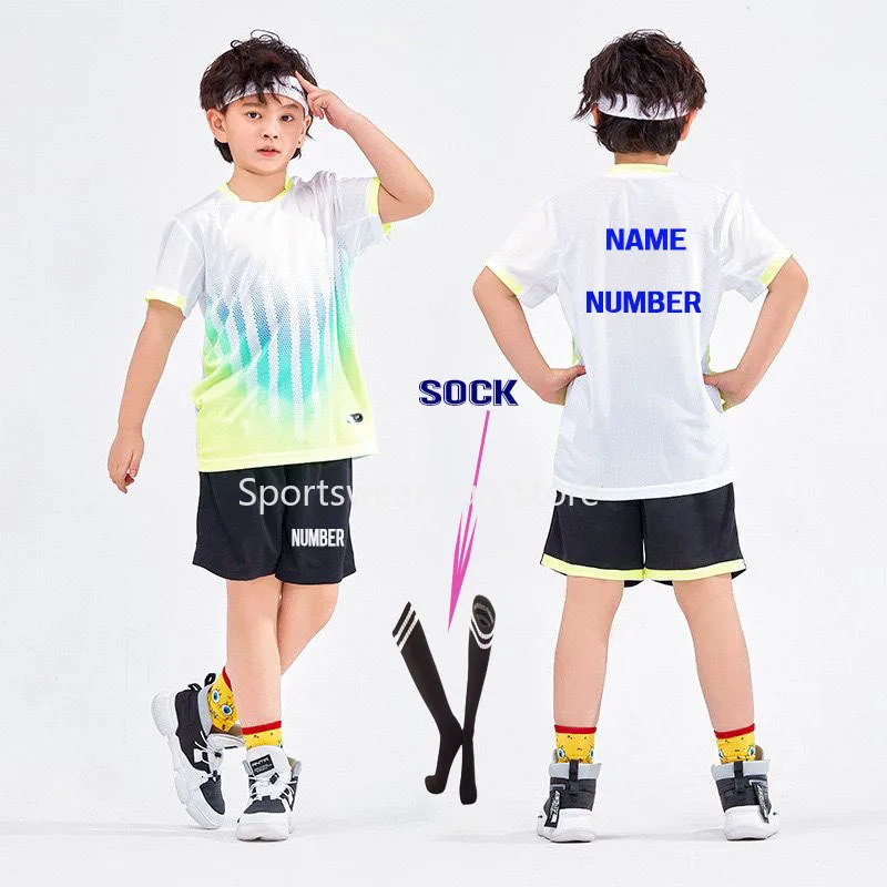 

Kids Soccer Jersey Training Suit Children's Football Sportswear Sets Competition Team Uniform