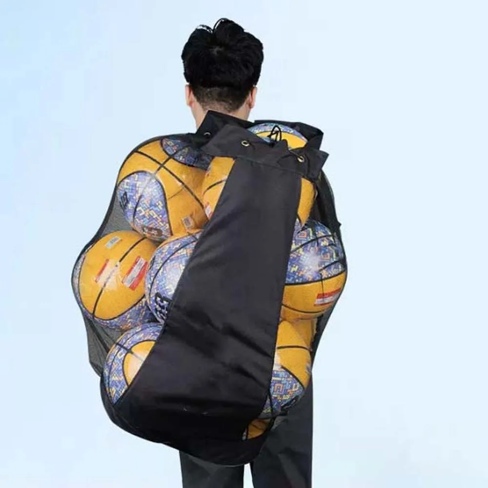 Bolsa de almacenamiento duradera para pelotas de fútbol, gran capacidad, prevención de arañazos, bolsa de hombro ligera y gruesa