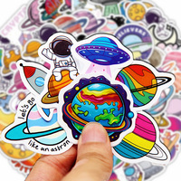 10/100Pcs Cute Stickers Pack Kawaii Space Planet Aesthetic Stationery Supplies Office School Scrapbooking Supplies Korean Paper