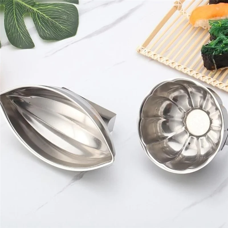 Japanese-Style Stainless Steel Boat-Shaped Egg-Wrapped Rice Mold Rice Molds Melon Seed Model