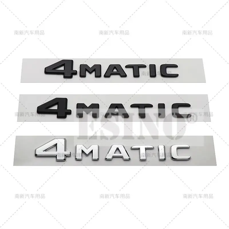 

3D 4Matic Car Trunk ABS Badge Emblem For Car Rear Body Tailgate Accessories Adhesive Styling Badge for Mercedes Benz 2017 - 2022