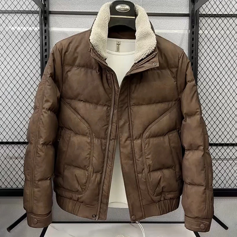 2026 Winter Style Casual Men's Thick Down Jacket Coat