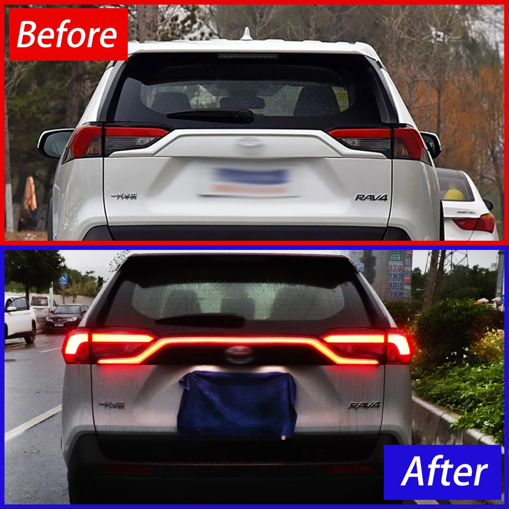 For Toyota RAV4 2020-2025 Car Rear Light Assembly Upgrade Dynamic Car LED Direct-Fit Tail Light Plug-and-Play Accessories