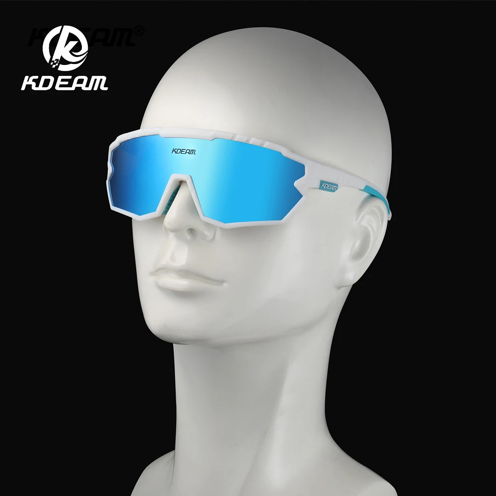 

KDEAM New TR90 Cycling Sunglasses Polarized Men's Sun Glasses Ultra Light Outdoor Sports Colorful Riding Windproof Goggles KD717