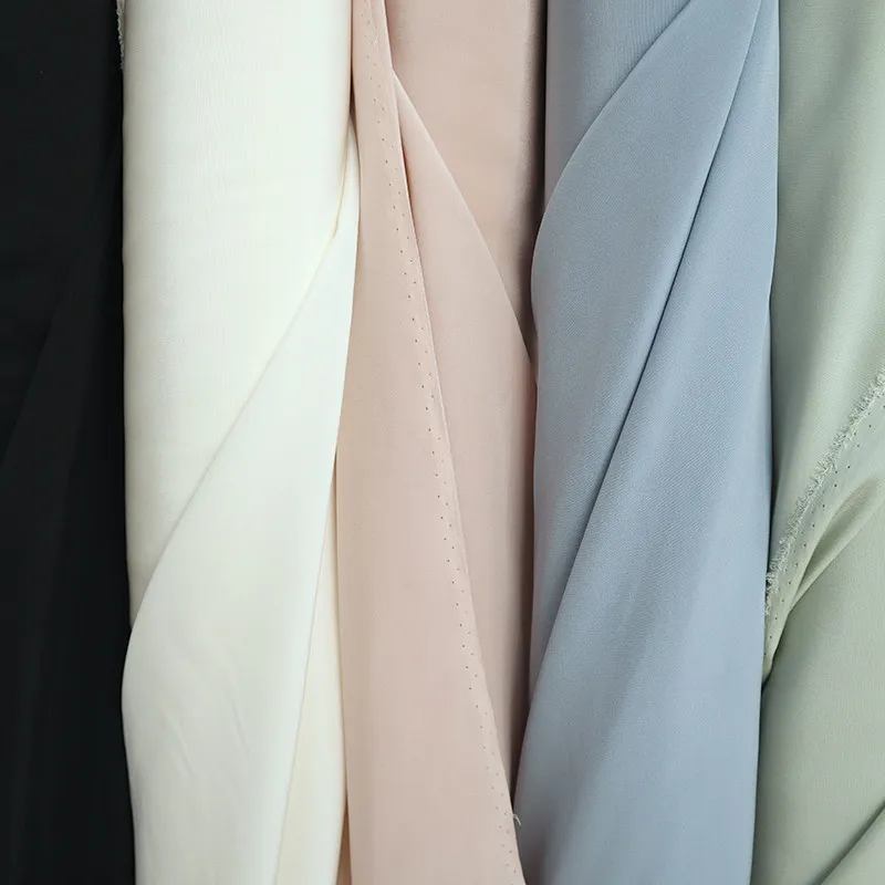 High Quality Five Colors into 23 Momme Wide Silk Heavy Crepe Silkworm Fabric Solid Color Chinese Clothing Cheongsam Dress