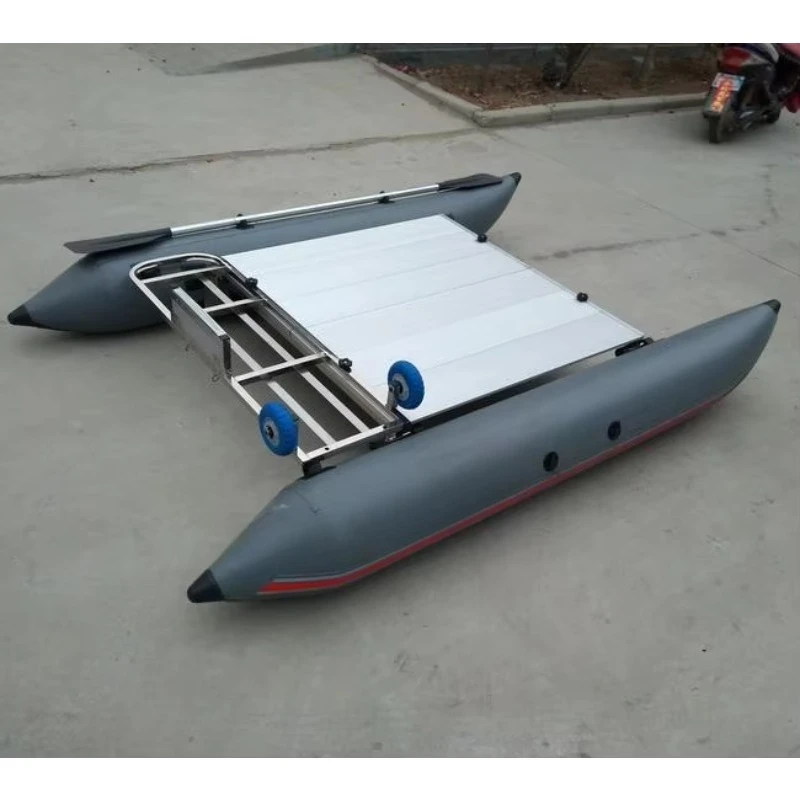 Inflatable Rowing Boat with Aluminum Platform Inflatable Fishing Boat