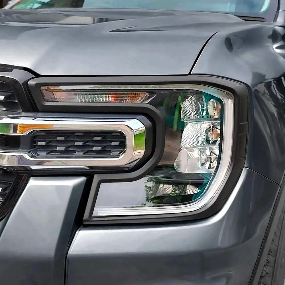 Mattschwarze Rück leuchte Licht abdeckung Verkleidung Scheinwerfer abdeckung für Ford Ranger Raptor 4x4 Auto Nex Gen Zubehör – Detail 6
