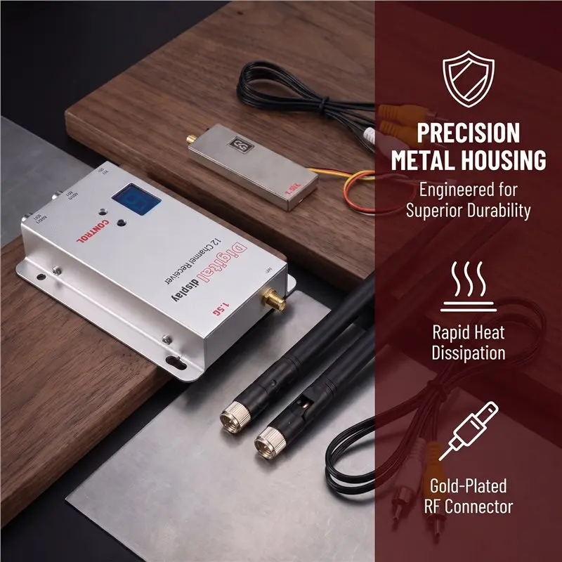 AS96-For FPV Long Range RC Drone Compatible 1.5G 2W For FPV VTX+ 1.5G VRX Kit 2000Mw 12CH Video Transmitter Receiver