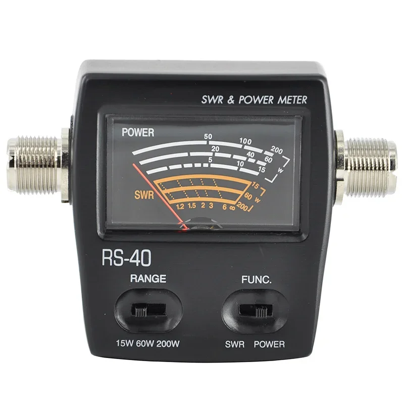 2026 RS-40 200W SWR & Power Meter PWR SWR Meter 140-150MHz 430-450MHz VHF UHF