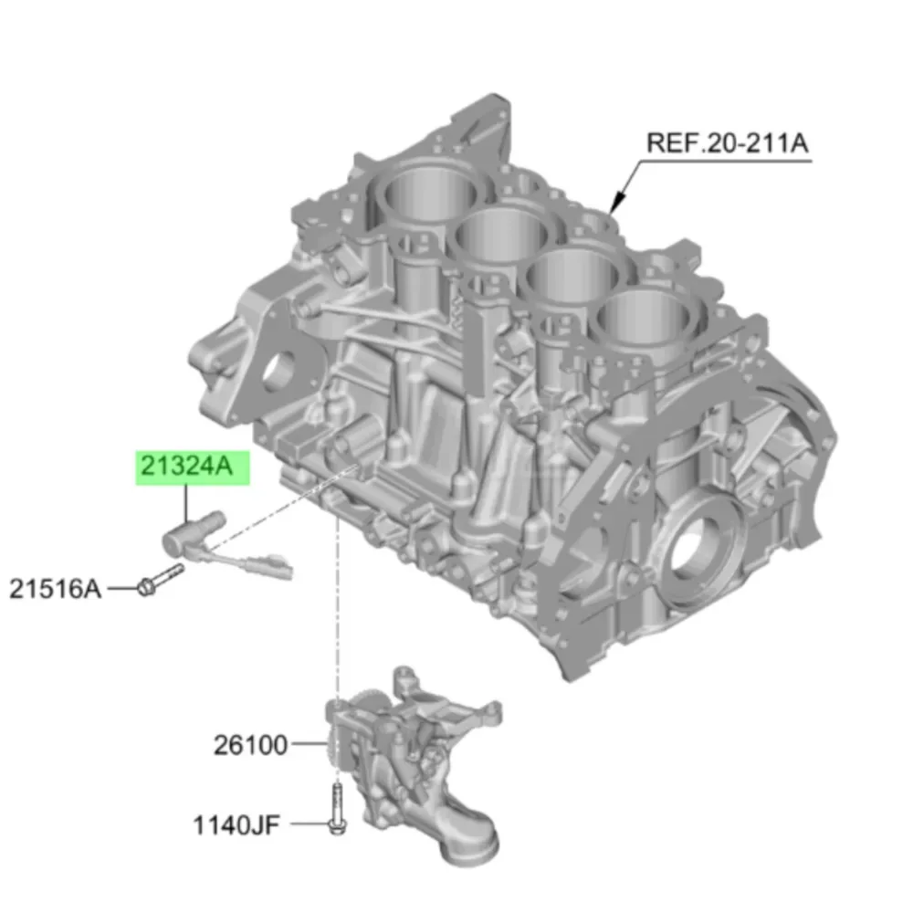 OIL PRESSURE CONTROL VALVE For 2020 - 2024 Hyundai Creta Tucson 21324-2J200 21324 2J200 213242J200