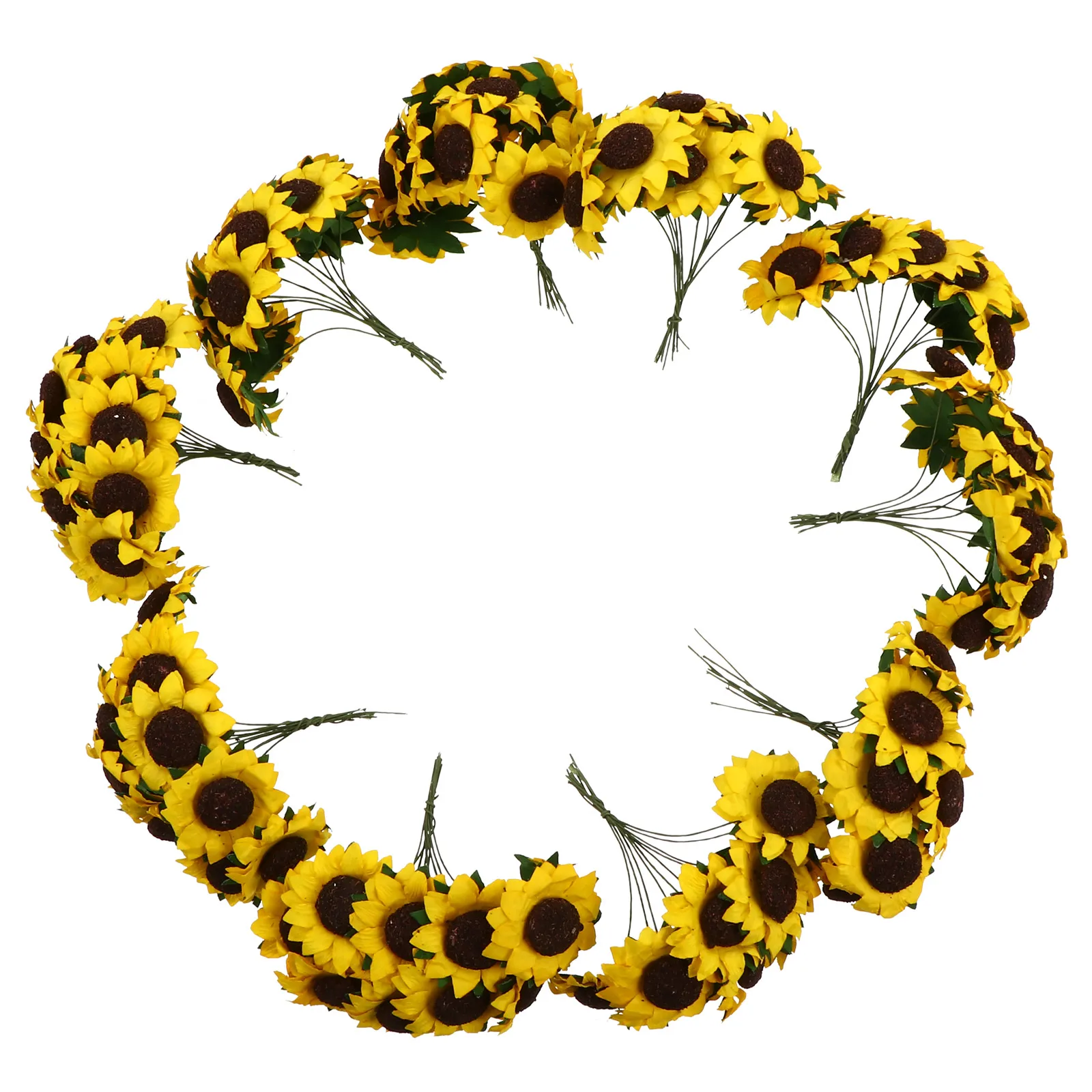 

Artificial Paper Ornament Sunflower Decor Simulation DIY Faux Flowers