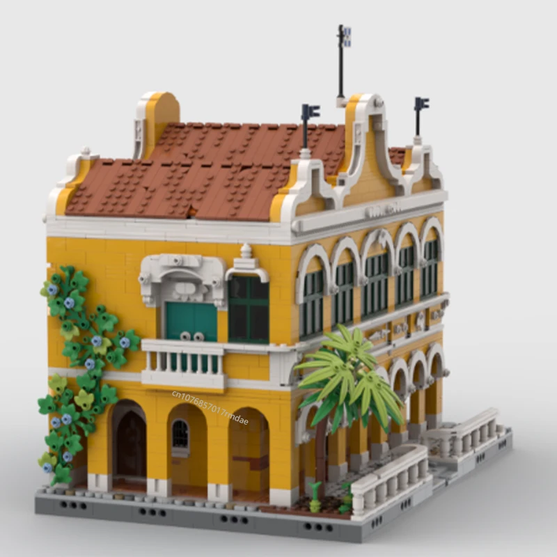 NEUE 4838PCS mittelalterliche Piraten Serie Puerto Santa Maria Zoll Haus modell DIY kreative ideen childrenSpielzeug geburtstag Geschenk blöcke