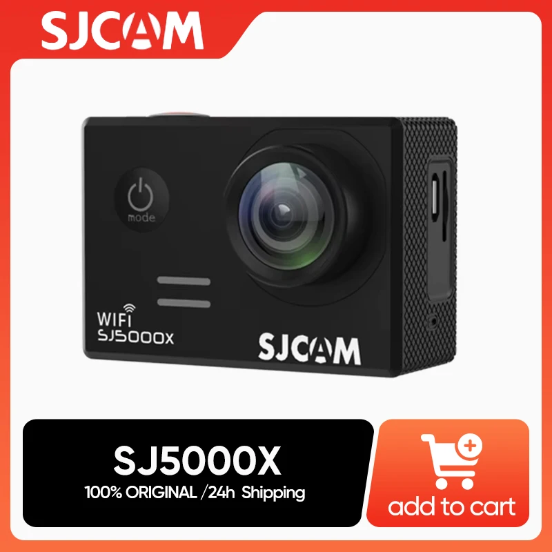 SJCAM SJ5000X Elite Action Camera 4K FHD Video 30M Waterproof 2.4G WiFi Action Original Camera Sports Camera Bicycle Helmet