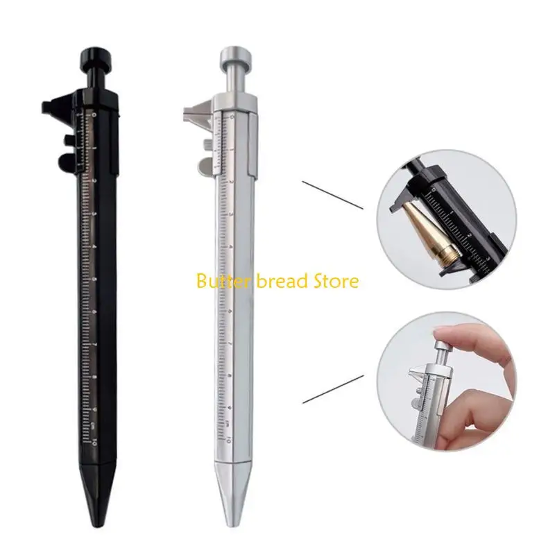 W89C قلم حبر قابلة للسحب مع قلم مكتبة Vernier-Caliper للطالب
