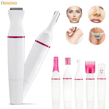 5-in-1-Körperhaarentferner, Epilierer, Achselhöhle, elektrischer Rasierer, Clipper, Rasierer, Trimmer, Frauen, Bikini, Haar, Bein, Haare, Schamhaare, Trimmer