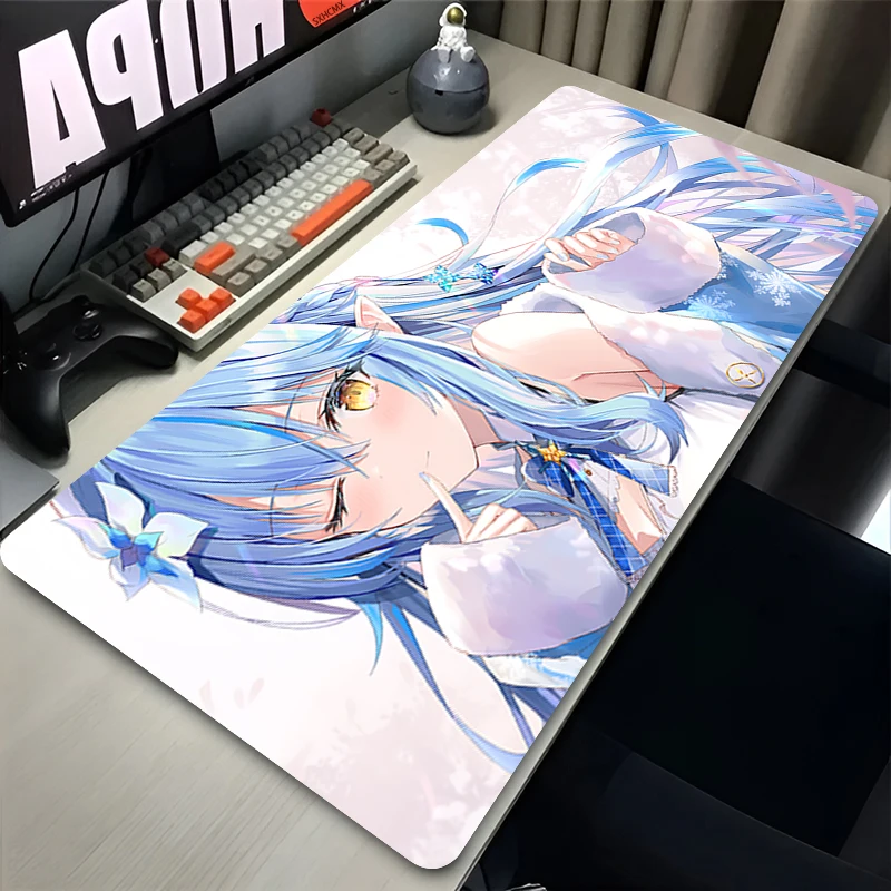 Mouse Pad Laptop Game Hololive Yukihana Lamy Keyboard Pad PC Computer Kawaii Desk Mouse Mat Gaming Accessories Anime Mousepad