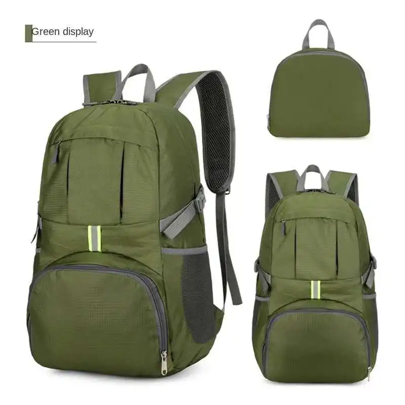 

2025 Newest Printed LettersTravel Backpack Mountaineering Bag Folding Shoulder Bags Large Capacity Outdoor Sport Bag For Student