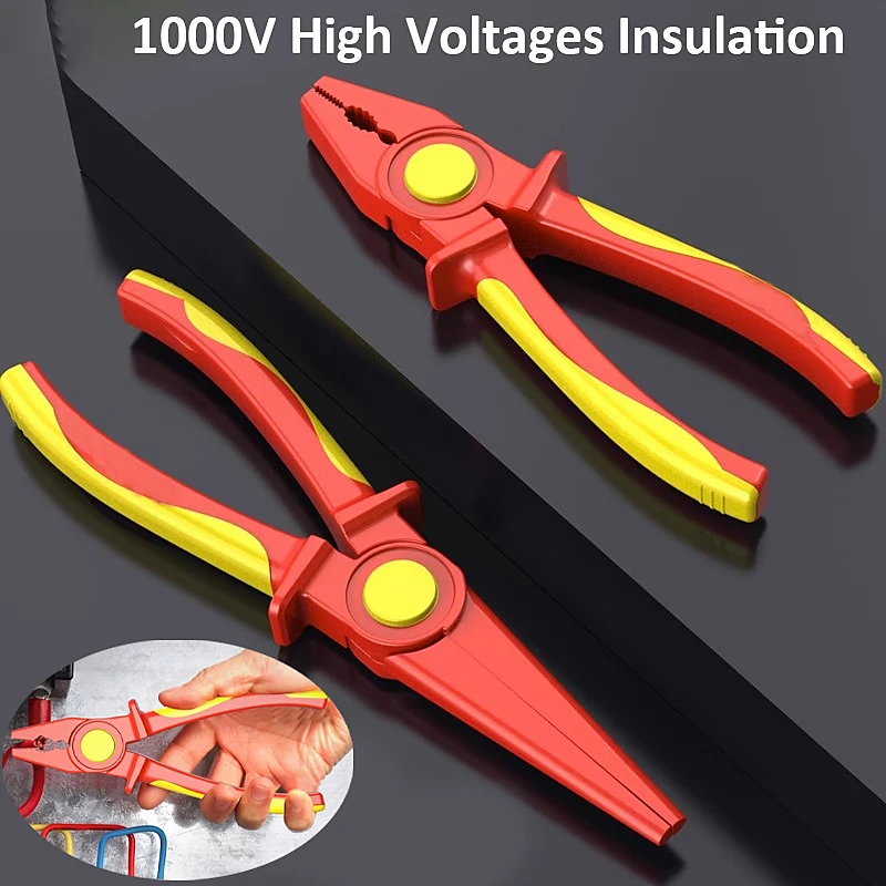 

Insulated Wire Plier Portable Electrician 1000V High Voltage Insulation Plastic Plier with Ergonomic Handle for Circuit Breaking