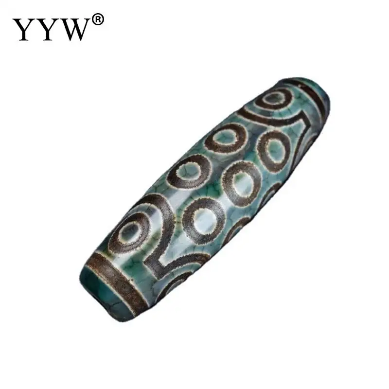 1pc Natural Tibetan Agate Onyx Dzi Beads 21 Eyes Jewelry Making Beads Girl Vintage Jewelry Making DIY Necklace Bracelet 58x16mm