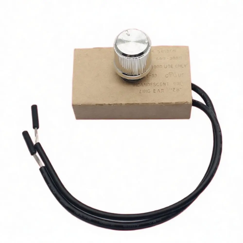 Stepless Dimmer Switch Inline Knob Controller For Table Lamp Fan Speed Regulation Precision Voltage Regulator