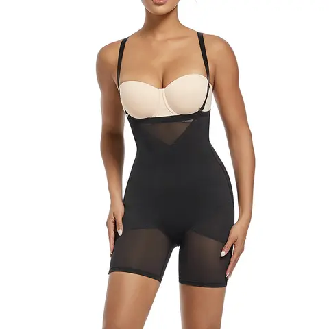 가벼운 Shapewear 여성 바디 슈트 바디 셰이퍼 배꼽 칼집 허리 트레이너 환원 슬리밍 속옷 얇은 통기성