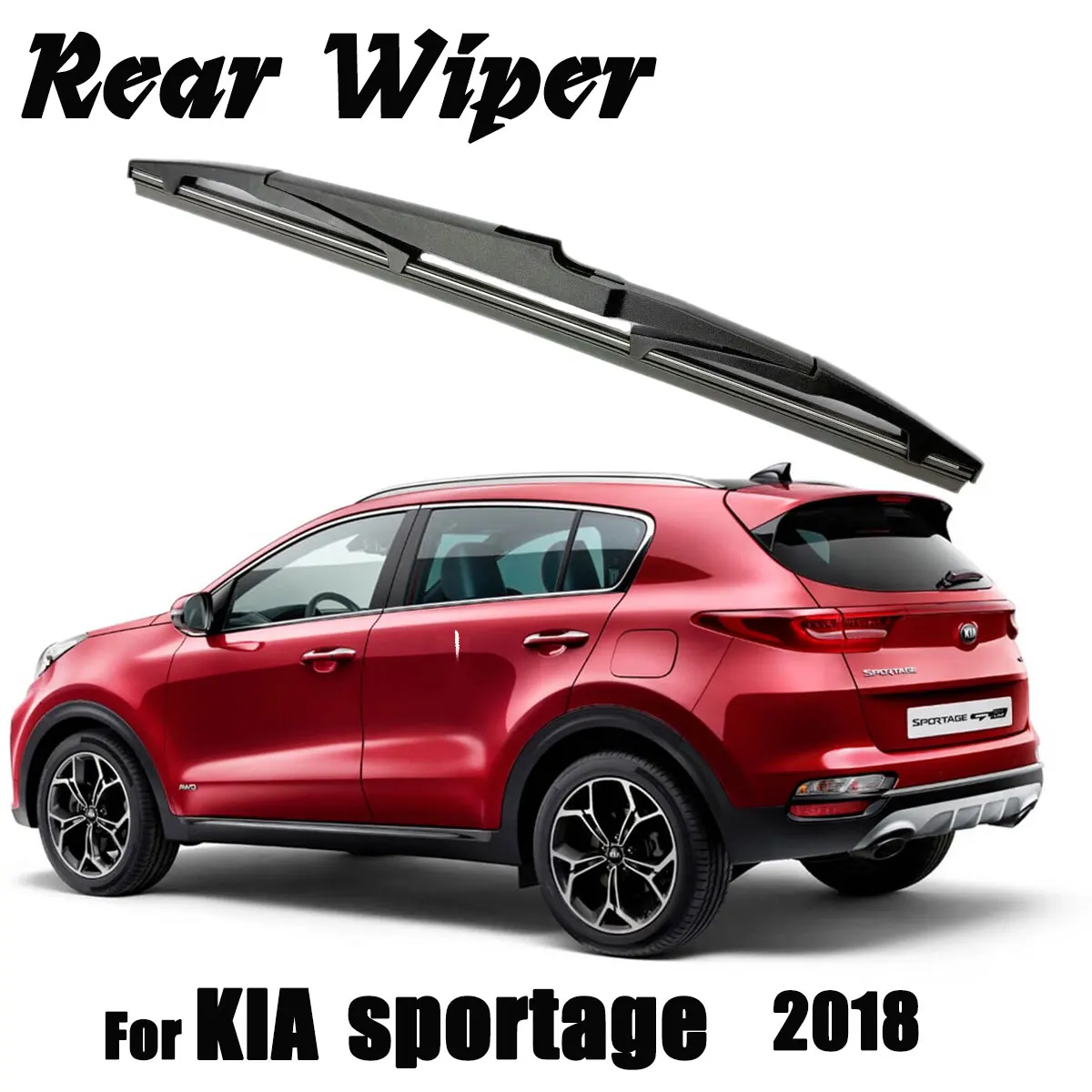1-teiliges Wischerblatt-Set für KIA Sportage 2018, saubere Heckklappe, Fenster, Windschutzscheibe, Heckscheibenwischer, Bürsten