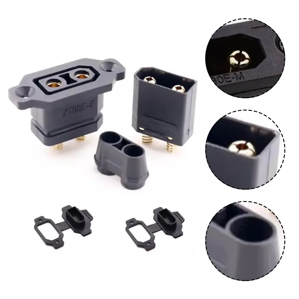 Sturdy and Reliable XT90E Lithium Battery Charging Port Plug Fixed Base Electric Vehicle Connector Excellent Performance